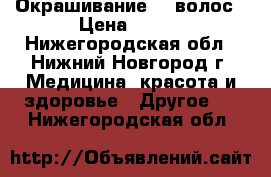 Окрашивание    волос › Цена ­ 250 - Нижегородская обл., Нижний Новгород г. Медицина, красота и здоровье » Другое   . Нижегородская обл.